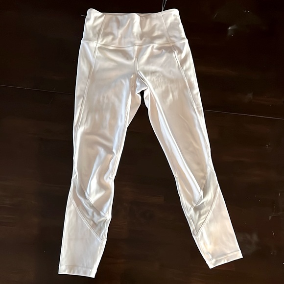 Athleta White Workout Pants With Sheer Bottom Design- Size XSP - Activewear - Picture 2 of 6